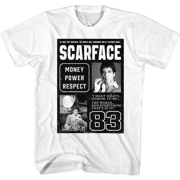 Scarface Another Name White Adult T-Shirt 5Xl