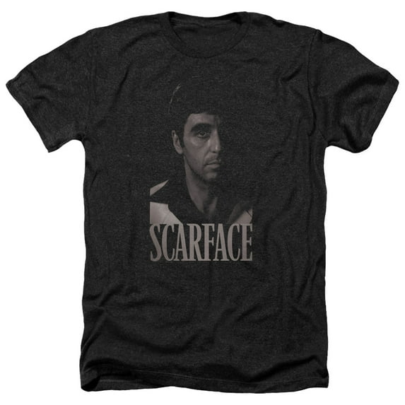 Scarface - B&W Tony - Heather Short Sleeve Shirt - Large
