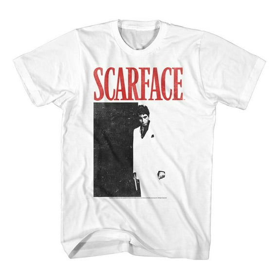 Scarface Black And Red White Adult T-Shirt 5Xl