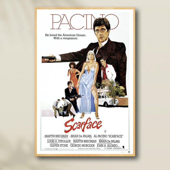 Scarface Classic Movie, Unframed Poster