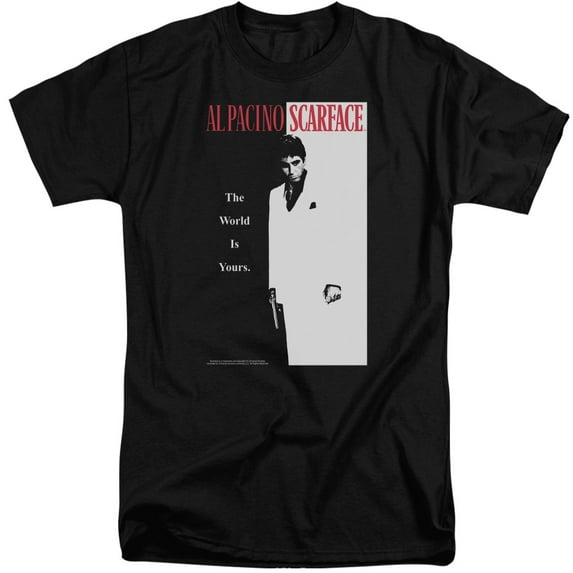 Scarface Classic S/S Adult Tall Black