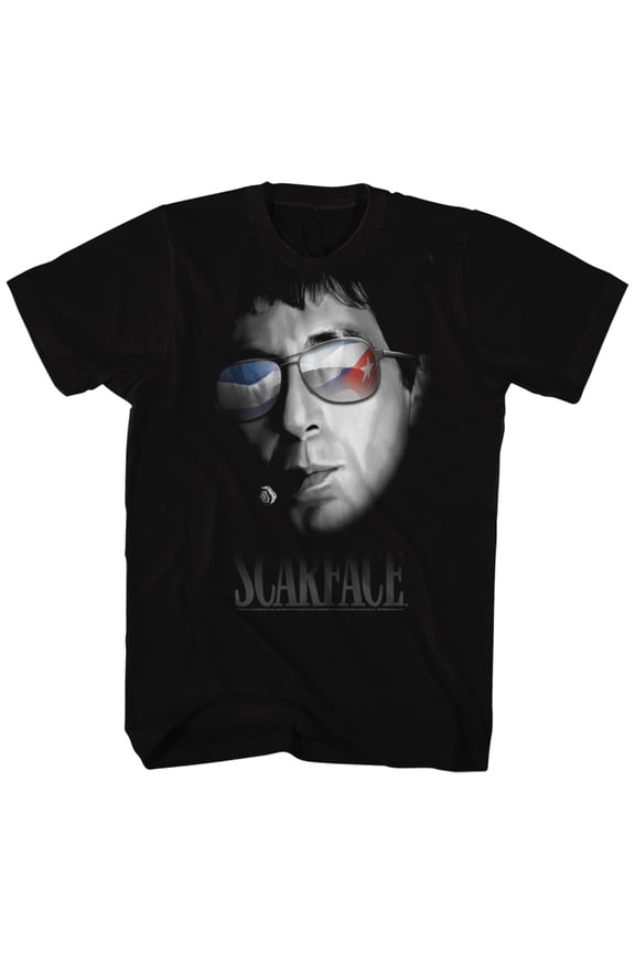 Scarface Cuban Aviators Black T-Shirt
