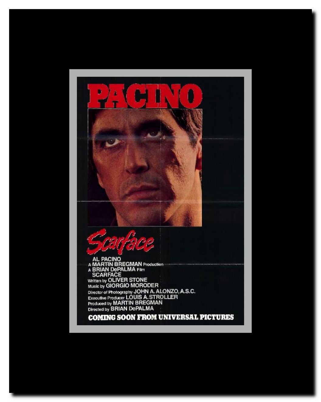 Scarface Framed Movie Poster
