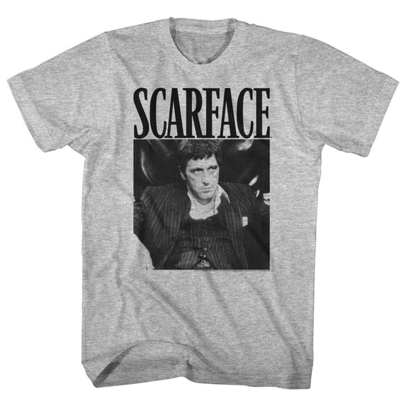Scarface Gangsta Gray Heather Adult T-Shirt