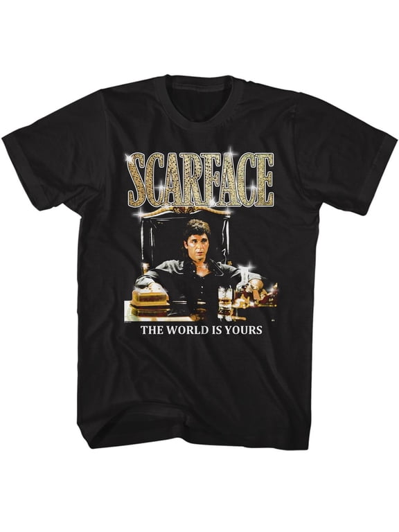 Scarface Gold Logo Black T-Shirt