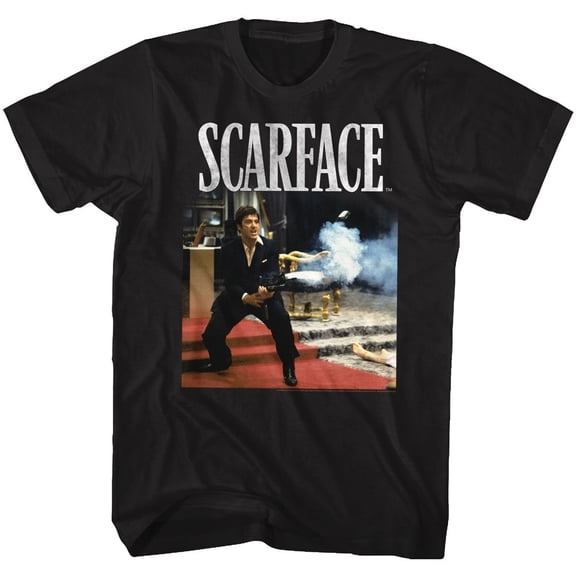 Scarface Hello Friend Black Adult T-Shirt