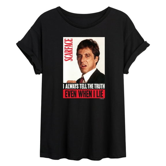 Scarface - I Always Tell The Truth - Women's Oversized Graphic T-Shirt