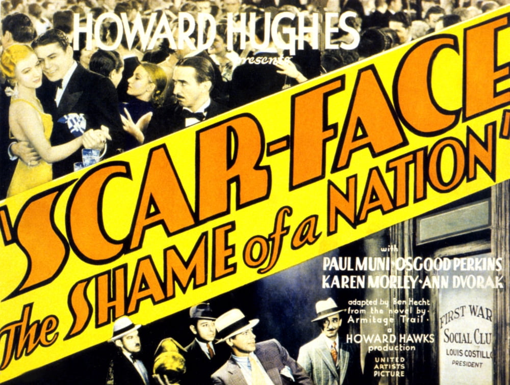 Scarface Karen Morley Paul Muni Osgood Perkins Vince Barnett George ...