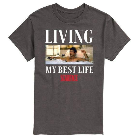 Scarface - Living My Best Life - Men's Short Sleeve Graphic T-Shirt