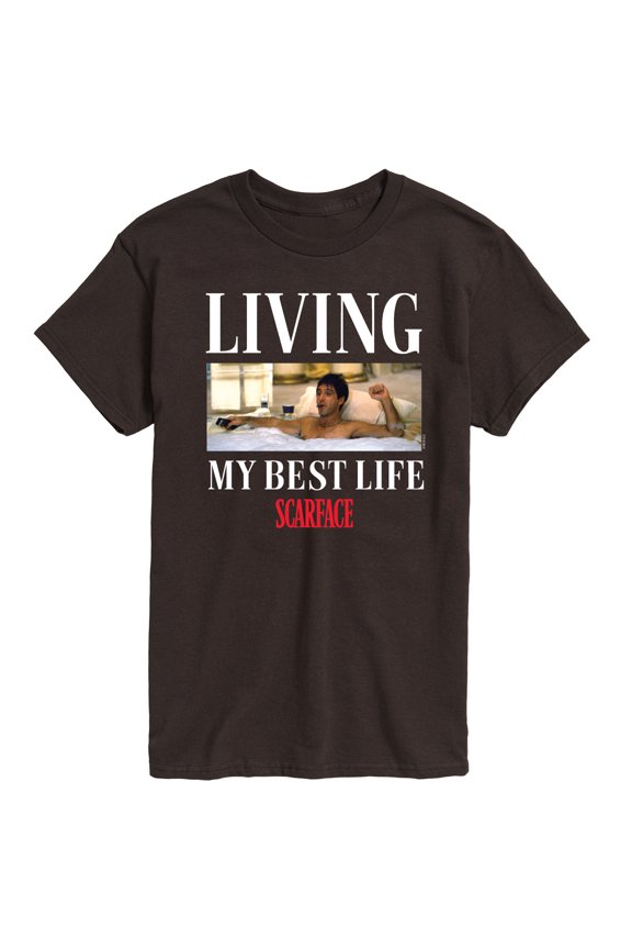 - Living My Best Life - Men's Short Sleeve Graphic T-Shirt