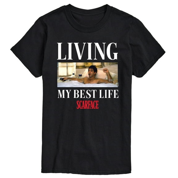 Scarface - Living My Best Life - Men's Short Sleeve Graphic T-Shirt