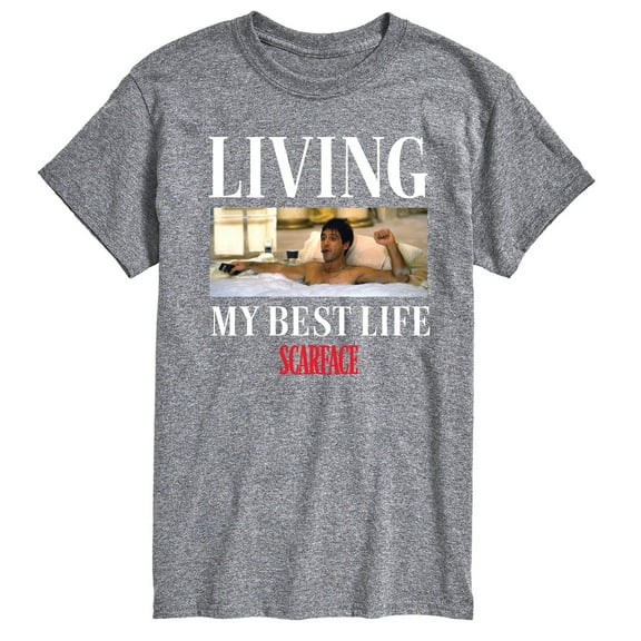 Scarface - Living My Best Life - Men's Short Sleeve Graphic T-Shirt