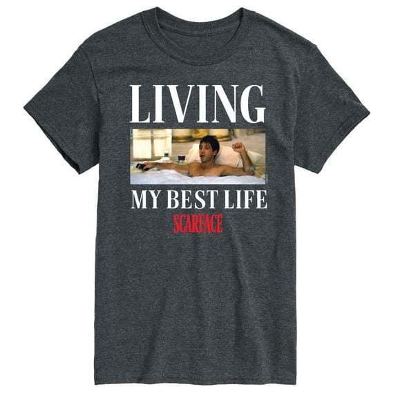 Scarface - Living My Best Life - Men's Short Sleeve Graphic T-Shirt