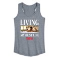 thumbnail image 1 of Scarface - Living My Best Life - Women's Racerback Tank Top, 1 of 4