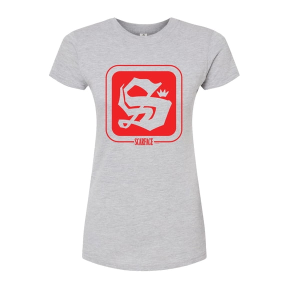 Scarface - Logo Symbol - Juniors Fitted Short Sleeve Graphic T-Shirt