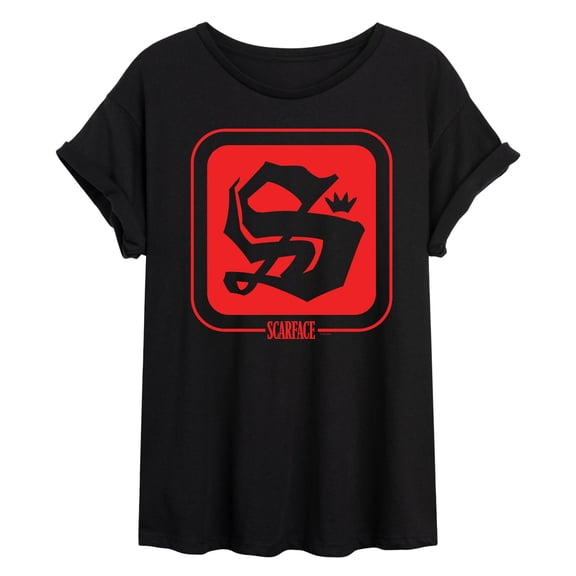 Scarface - Logo Symbol - Women's Oversized Graphic T-Shirt