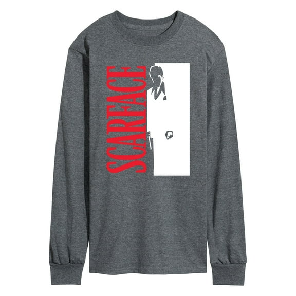 Scarface - Logo Tony Silhouette - Men's Long Sleeve Graphic T-Shirt
