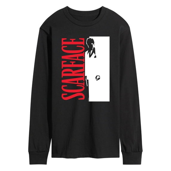 Scarface - Logo Tony Silhouette - Men's Long Sleeve Graphic T-Shirt