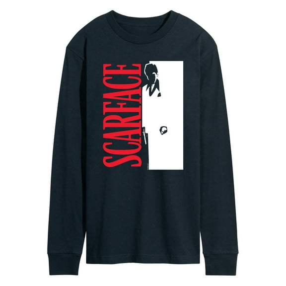Scarface - Logo Tony Silhouette - Men's Long Sleeve Graphic T-Shirt