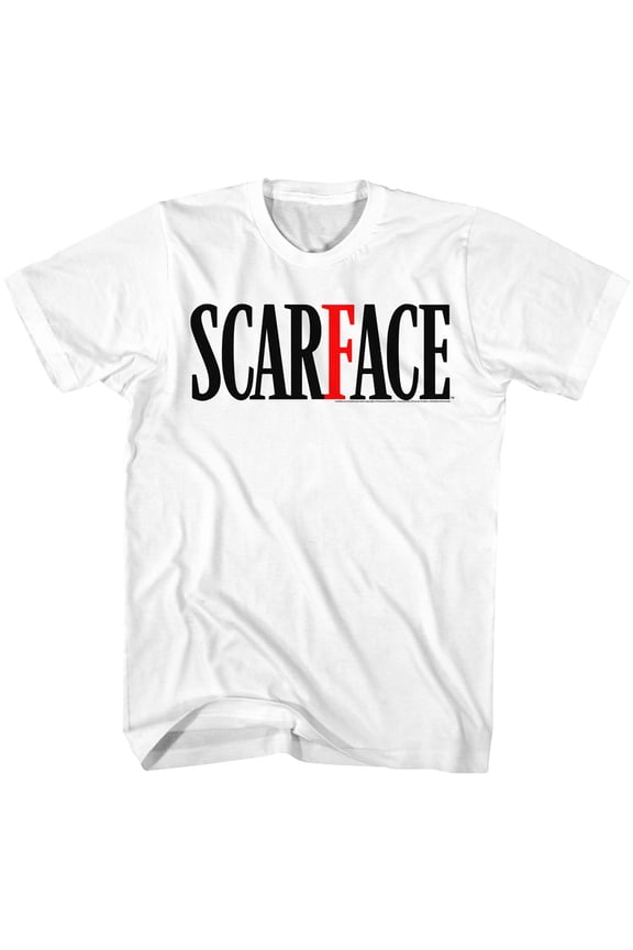 Scarface Logo White Adult T-Shirt