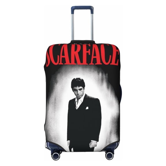 Scarface Luggage Cover Approved Travel Suitcase Protector Elastic Washable Baggage Covers For 22-24 Inch Luggage
