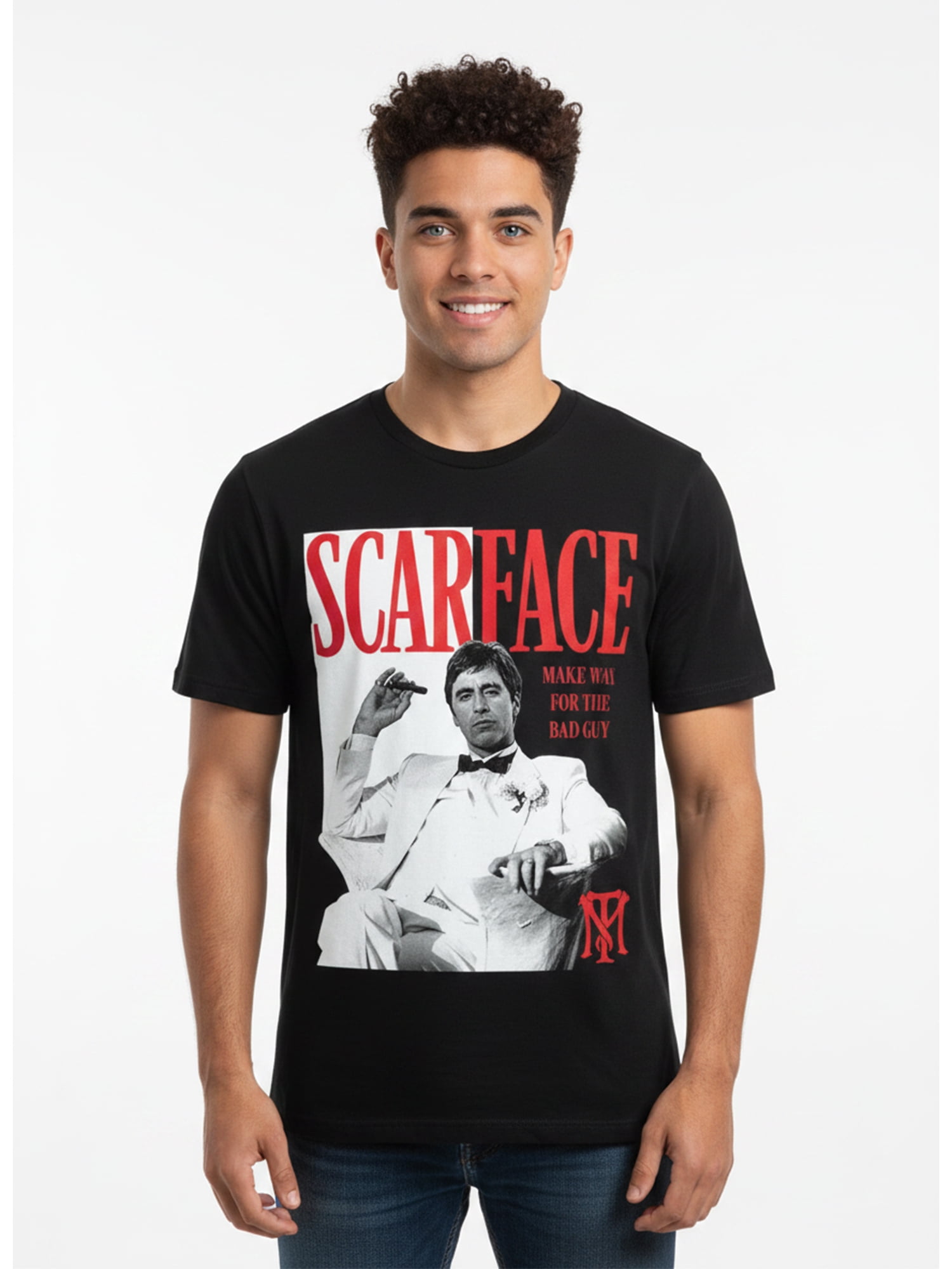 Scarface Men's and Big Men's Tony Poster Graphic Tee, Sizes S-3XL