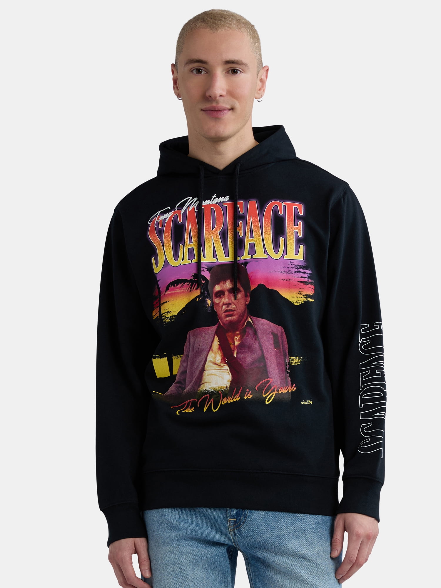 Scarface Graphic Hoodie - Cotton Blend, Long Sleeves