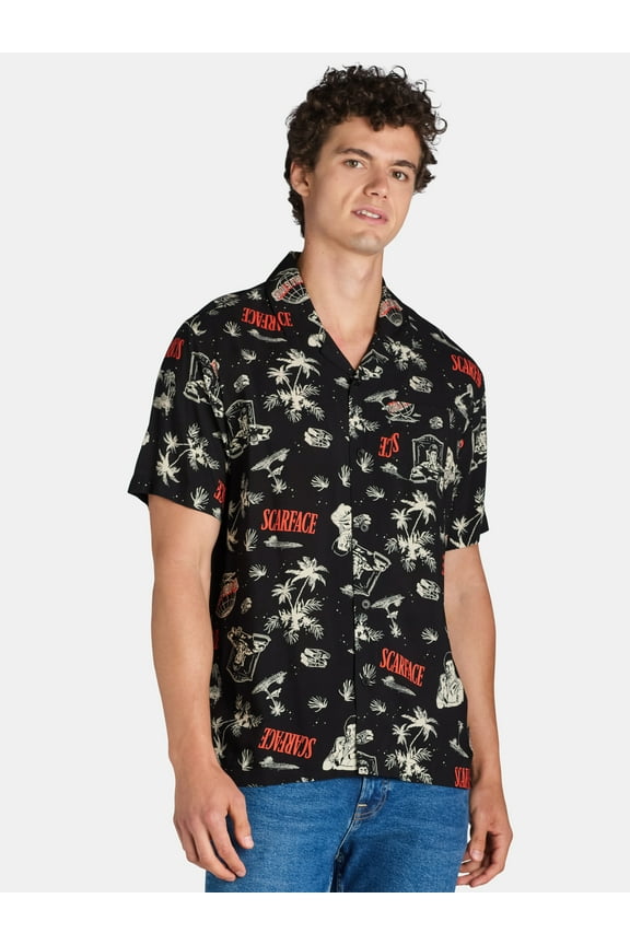 Mens Graphic Print Shirt, Sizes XS-3XL