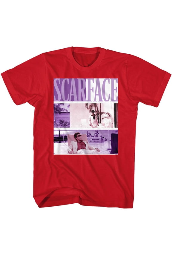 Scarface Miami Red Adult T-Shirt