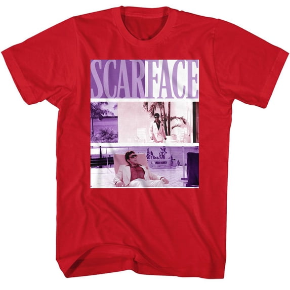 Scarface Miami Red Adult T-Shirt