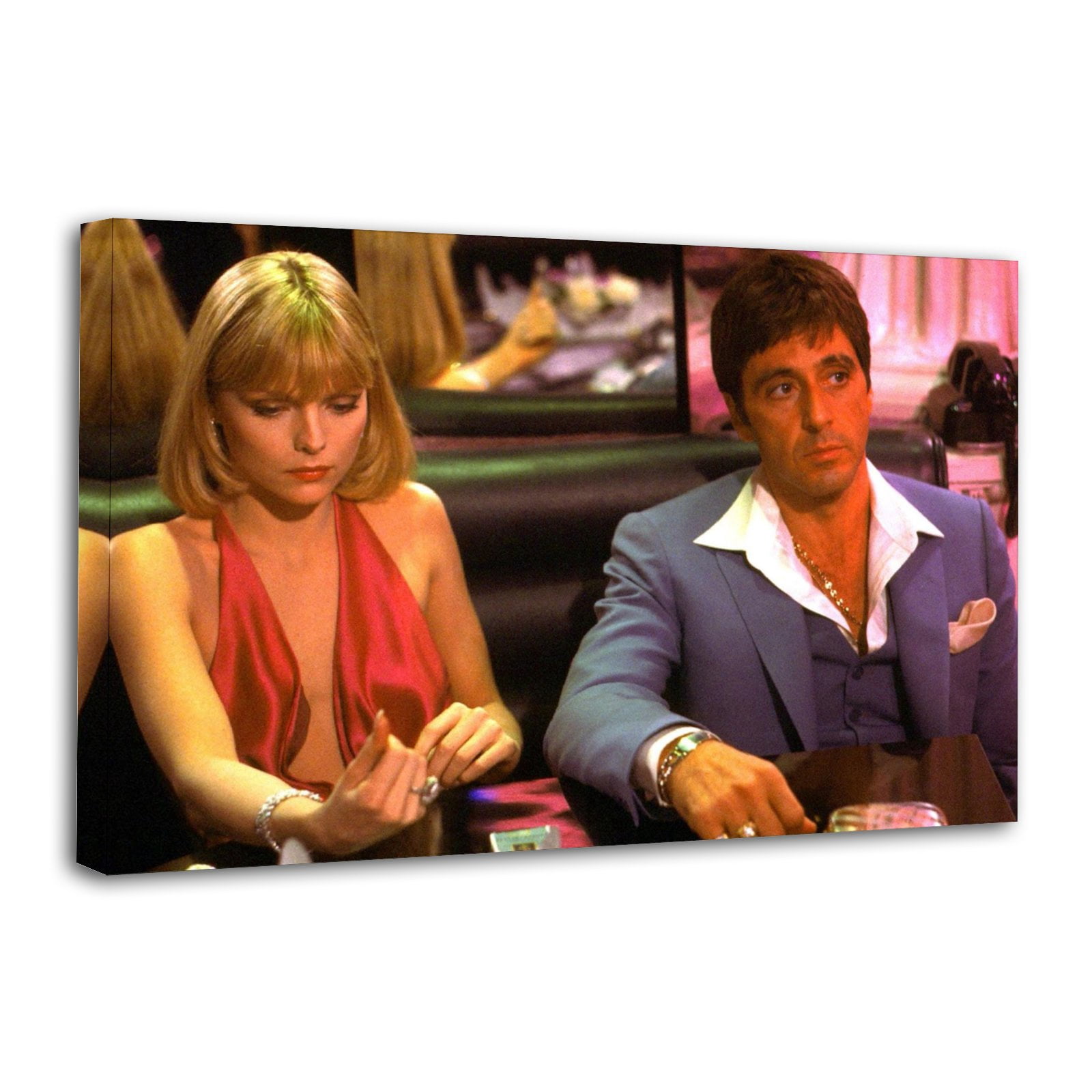 Scarface Michelle Pfeiffer And Al Pacino Canvas Poster Wall Art Picture scarface-michelle-pfeiffer-and-al-pacino-canvas-poster-wall-art-picture