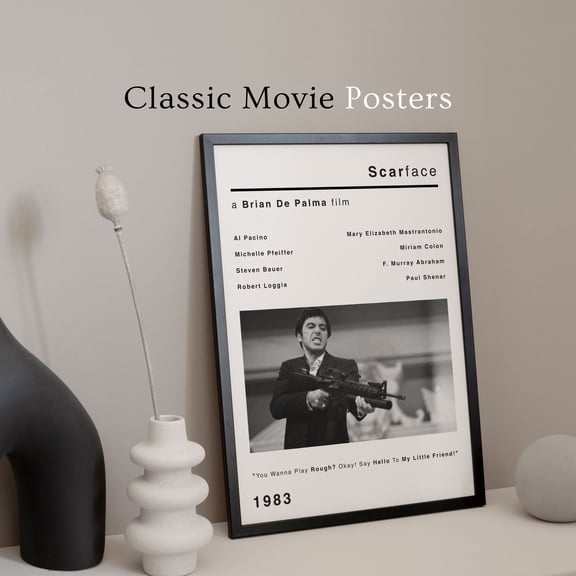 Scarface Minimalist Style Movie Poster