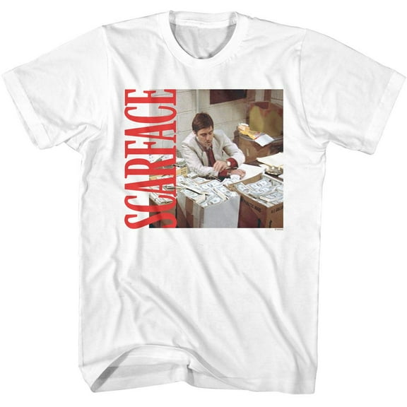 Scarface Money And Side Logo White T-Shirt