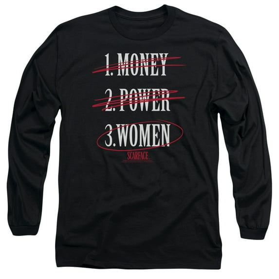 Scarface - Money Power Women - Long Sleeve Shirt - X-Large