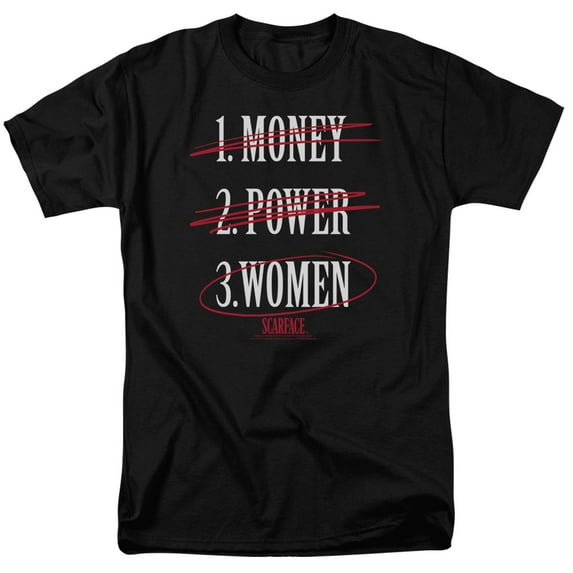 Scarface T-Shirt Money Power Women Unisex Graphic Tee For Men & Women