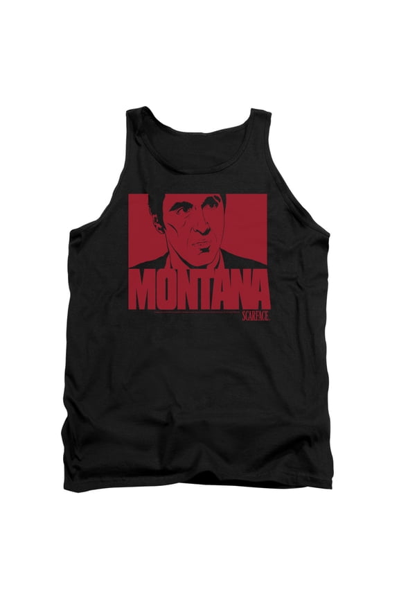 Scarface Montana Face Adult Tank Top Black
