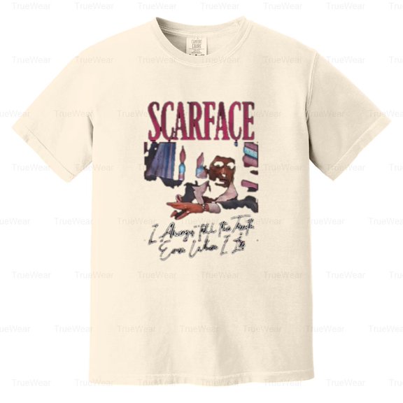 Scarface, Movie, Al Pacino, Poster, Classic Film, Tony Montana, Graphic Comfort Color T-Shirt Unisex, up to 4XL