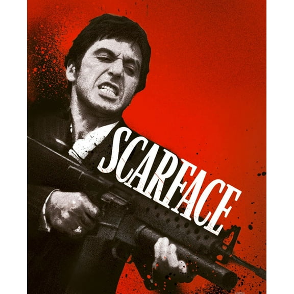 Scarface Movie Metal Print 12in x 16in Art Print on Metal 12x16 Multi-Color Square Adults AB Posters