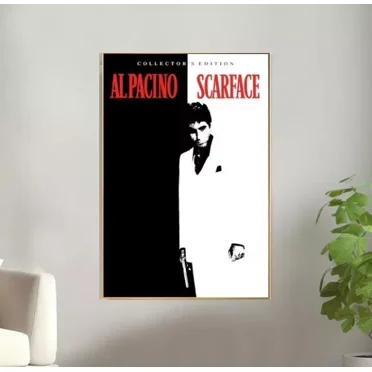 Scarface Movie Poster, Wall Art Painting Living Room Bedroom Decor, Fan Gift 2 NO FRAMED POSTER