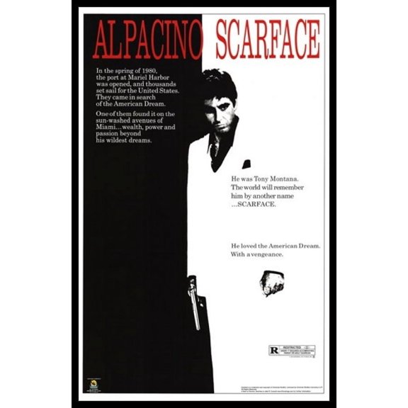 Scarface - Movie Score Laminated & Framed Poster (23 x 36)