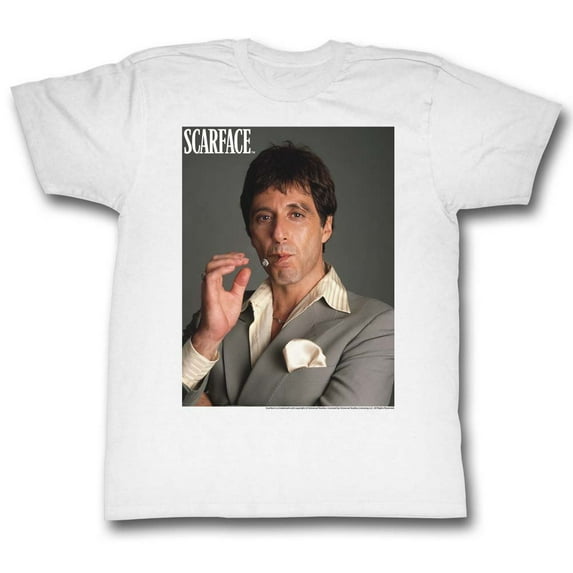 Scarface Movies Smokin' Adult Short Sleeve T Shirt