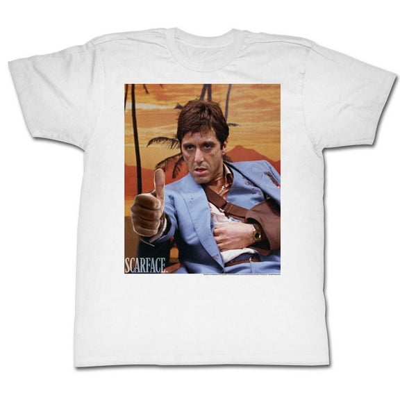 Scarface Movies Thumbs & Ammo Adult Short Sleeve T Shirt
