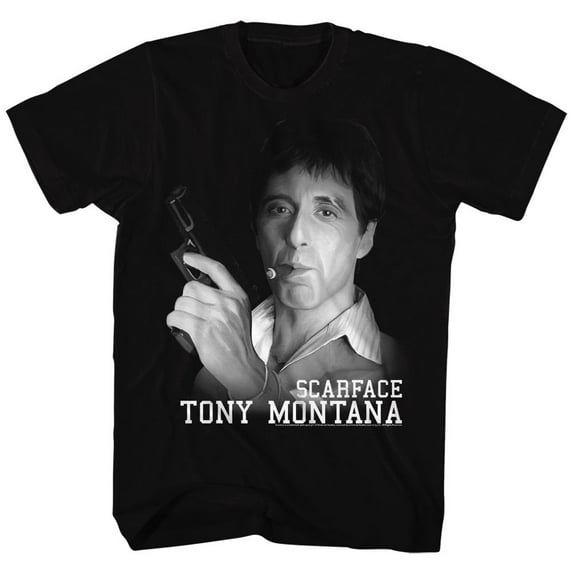 Scarface Tonys Got A Gun Black Adult T-Shirt 6Xl