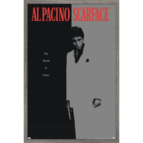 Scarface - One Sheet Wall Poster, 22.375" x 34" Framed
