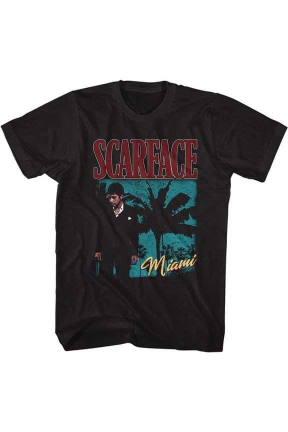 Scarface Palms Miami Black T-Shirt