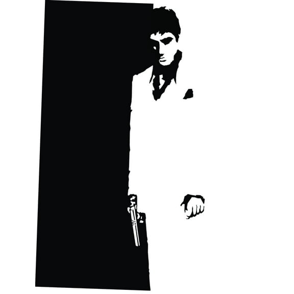 Scarface Posters Scarface Movie Poster 24x36 Art Poster 24x36 Multi-Color Square Adults Posters