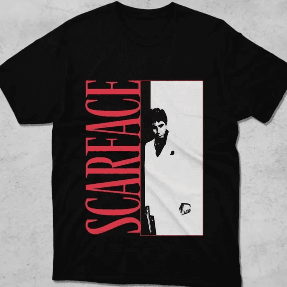 Scarface Retro Movie Vintage Style Graphic T-Shirt - Walmart.com