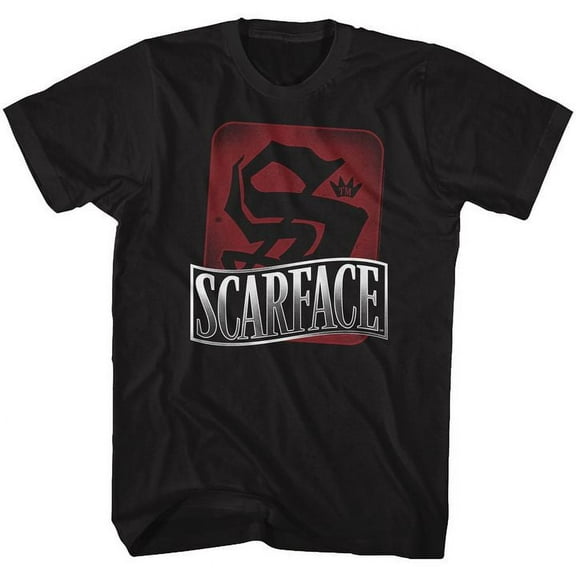 Scarface S Is For Scarface Black Adult T-Shirt 5Xl