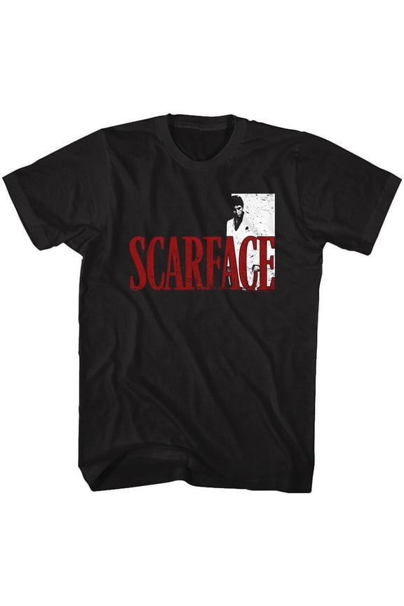 Scarface Sfredwhite Black Adult T-Shirt 5Xl