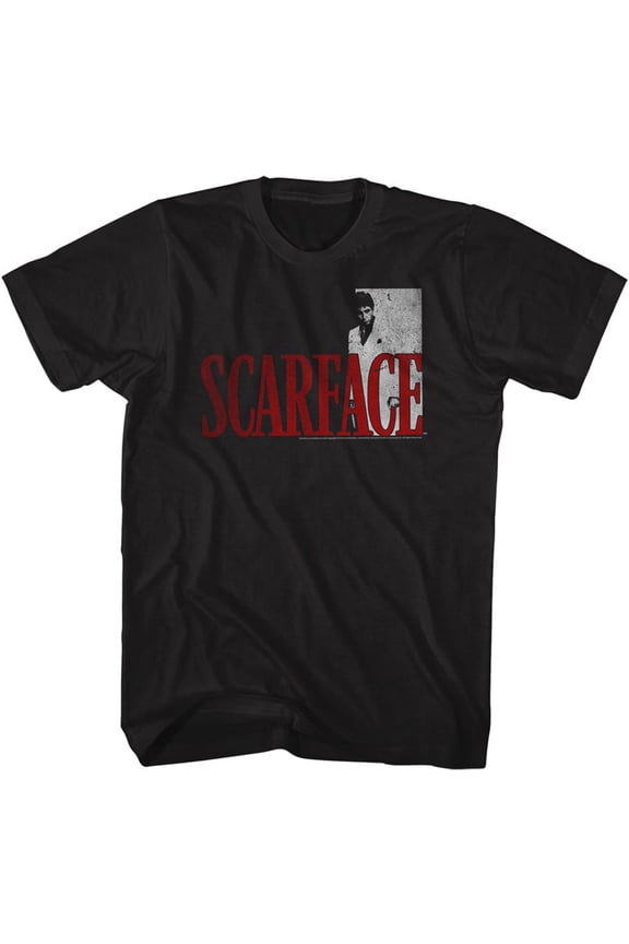 Scarface Sfredwhite Black T-Shirt